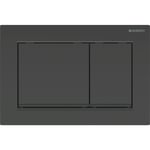 Pulsador serie Geberit Omega20 (ex. Omega30) para doble descarga: negro, negra mate